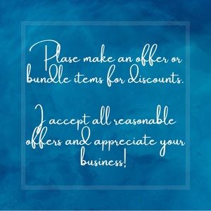 Reasonable offers accepted